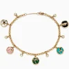 Bracelets|Effy Jewelry Seaside 14K Yellow Gold Mixed Gemstone Charm Bracelet