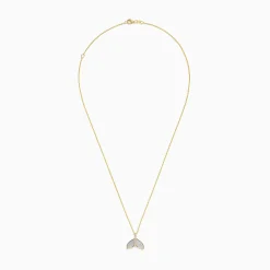 Necklaces & Pendants|BH Multi Seaside 14K Yellow Gold Mother of Pearl u0026 Diamond Whale Tail Pendant