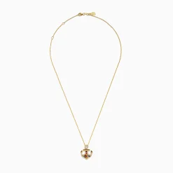 Necklaces & Pendants|Effy Jewelry Seaside 14K Yellow Gold Multi Sapphire and Diamond Anchor Pendant