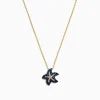 Necklaces & Pendants|Effy Jewelry Seaside 14K Yellow Gold Sapphire u0026 Diamond Starfish Pendant, 0.41 TCW
