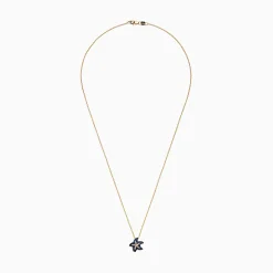 Necklaces & Pendants|Effy Jewelry Seaside 14K Yellow Gold Sapphire u0026 Diamond Starfish Pendant, 0.41 TCW