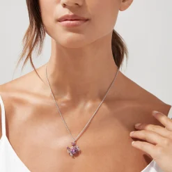 Necklaces & Pendants|BH Multi Seaside Sterling Silver Multi Gemstone Crab Pendant, 1.75 TCW