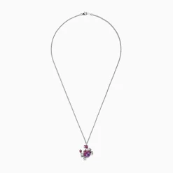Necklaces & Pendants|BH Multi Seaside Sterling Silver Multi Gemstone Crab Pendant, 1.75 TCW