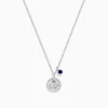 Necklaces & Pendants|BH Multi Seaside Sterling Silver Sapphire and Diamond Anchor Necklace