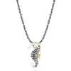 Necklaces & Pendants|Effy Jewelry Seaside Sterling Silver Sapphire and Diamond Seahorse Pendant