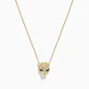 Necklaces & Pendants|BH Multi Signature 14K Gold Emerald and Diamond Panther Pendant, 0.27 TCW