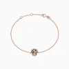 Bracelets|Effy Jewelry Signature 14K Rose Gold Diamond and Tsavorite Garnet Bracelet, 0.18 TCW