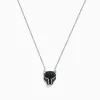 Necklaces & Pendants|BH Multi Signature 14K White Gold Black Diamond u0026 Emerald Necklace, 0.61 TCW