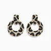Earrings|BH Multi Signature 14K Yellow Gold Black and White Diamond Spot Earrings