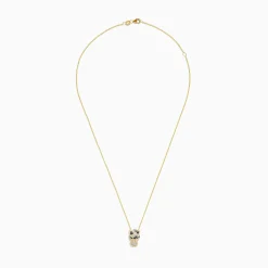 Necklaces & Pendants|BH Multi Signature 14K Yellow Gold Diamond and Emerald Pendant