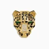 Accessories|Effy Jewelry Signature 14K Yellow Gold Diamond and Emerald Panther Pin