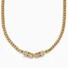 Necklaces & Pendants|Effy Jewelry Signature 14K Yellow Gold Diamond and Emerald Panther Necklace
