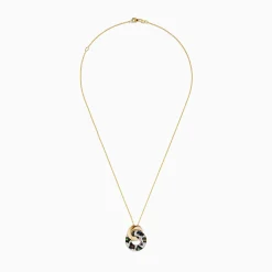 Necklaces & Pendants|Effy Jewelry Signature 14K Yellow Gold Multi Sapphire Diamond Pendant