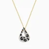 Necklaces & Pendants|Effy Jewelry Signature 14K Yellow Gold Multi Diamond Leopard Spot Pendant