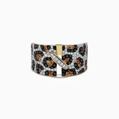Rings|Effy Jewelry Signature 14k Yellow Gold Panther Spot Diamond Ring