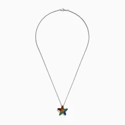 Necklaces & Pendants|Effy Jewelry Splash 925 Sterling Silver Multi Color Sapphire Starfish Pendant