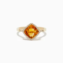 Rings|BH Multi Sunset 14K Yellow Gold Citrine and Diamond Ring