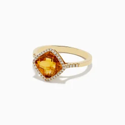 Rings|BH Multi Sunset 14K Yellow Gold Citrine and Diamond Ring