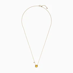Necklaces & Pendants|BH Multi Sunset 14K Yellow Gold Citrine u0026 Diamond Bolo Chain Necklace, 1.53 TCW