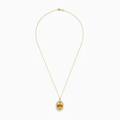 Necklaces & Pendants|BH Multi Sunset 14K Yellow Gold Diamond and Citrine Pendant