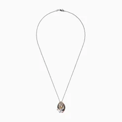 Necklaces & Pendants|Effy Jewelry Trio 14K Tri Color Gold Diamond Pendant, 0.11 TCW