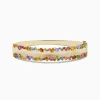 Bracelets|Effy Jewelry Watercolor 14k Yellow Gold Multi Sapphire Bangle