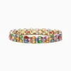 Bracelets|Effy Jewelry Watercolors 14K Gold Multi Sapphire u0026 Diamond Bracelet, 24.54 TCW