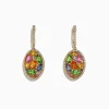 Earrings|Effy Jewelry Watercolors 14K Gold Multi Sapphire u0026 Diamond Earrings, 5.11 TCW