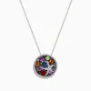 Necklaces & Pendants|Effy Jewelry Watercolors 14K Gold Multi Sapphire and Diamond Starfish Pendant
