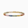 Bracelets|Effy Jewelry Watercolors 14K Gold Multi Sapphire u0026 Diamond Tennis Bracelet, 9.73 TW