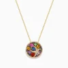 Necklaces & Pendants|BH Multi Watercolors 14K Gold Multi Sapphire and Diamond Starfish Pendant