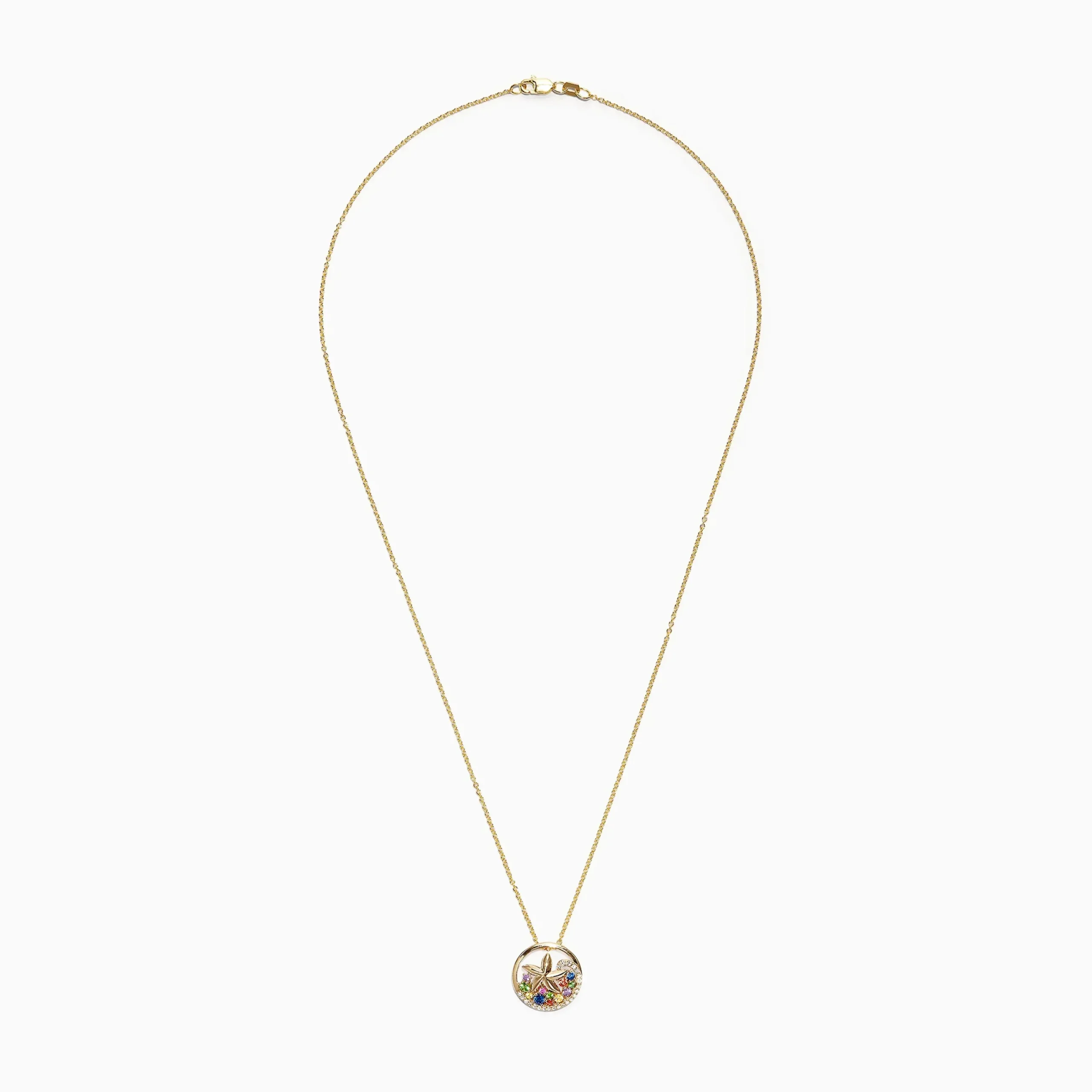 Necklaces & Pendants|Effy Jewelry Watercolors 14K Gold Sapphire u0026 Diamond Starfish Pendant, 0.53 TCW