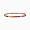 Bracelets|Effy Jewelry Watercolors 14K Rose Gold Multi Sapphire Bracelet