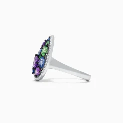 Rings|Effy Jewelry Watercolors 14K White Gold Multi Gemstone and Diamond Ring, 2.45 TCW