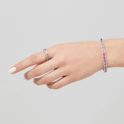 Rings|Effy Jewelry Watercolors 14K White Gold Sapphire u0026 Diamond Ring, 1.46 TCW