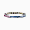 Bracelets|Effy Jewelry Watercolors 14K White Gold Multi Sapphire u0026 Diamond Bracelet, 9.16 TCW
