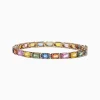 Bracelets|Effy Jewelry Watercolors 14K Yellow Gold Multi-Sapphire Diamond Bracelet, 14.51 TCW