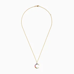 Necklaces & Pendants|Effy Jewelry Watercolors 14K Yellow Gold Multi Sapphire and Diamond Pendant