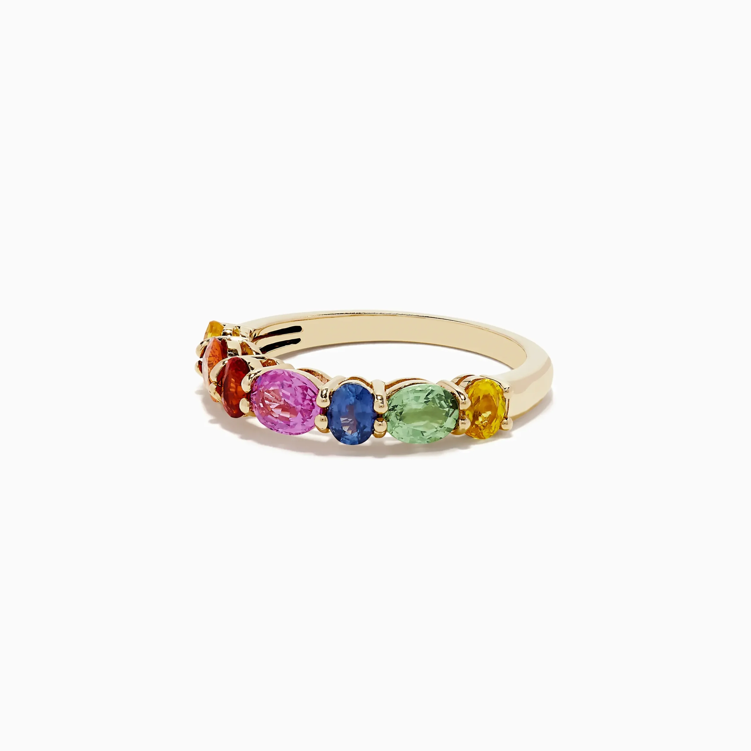 Rings|BH Multi Watercolors 14K Yellow Gold Multi Sapphire Ring, 2.00 TCW