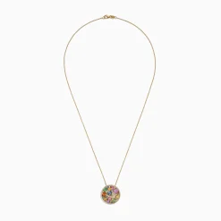 Necklaces & Pendants|Effy Jewelry Watercolors 14K Yellow Gold Multi Sapphire u0026 Diamond Pendant, 3.58 TCW