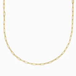 Accessories|Effy Jewelry Yellow Gold Plated Sterling Silver 18" 2.5mm Paperclip Chain