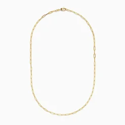 Accessories|Effy Jewelry Yellow Gold Plated Sterling Silver 18" 2.5mm Paperclip Chain